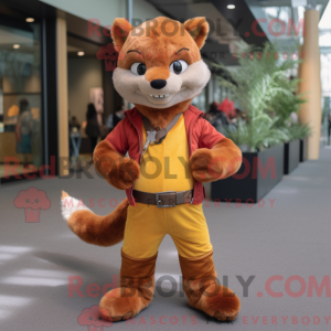 Rust Marten maskot drakt...