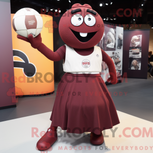 Maroon Handball Ball mascot...