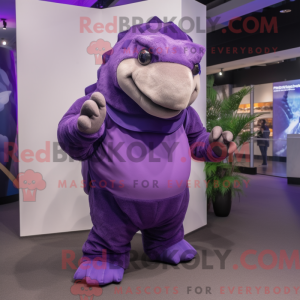 Purple Glyptodon mascot...