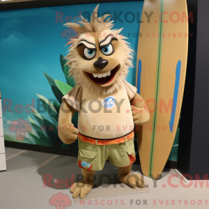 Tan Tuna maskot kostyme...