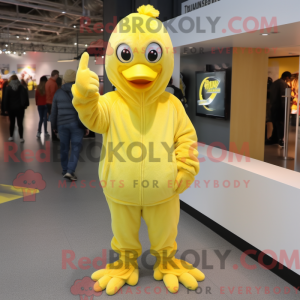 Lemon Yellow Chicken mascot...