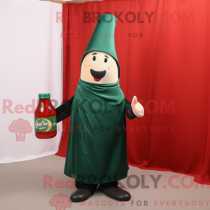 Waldgrüne Flasche Ketchup...