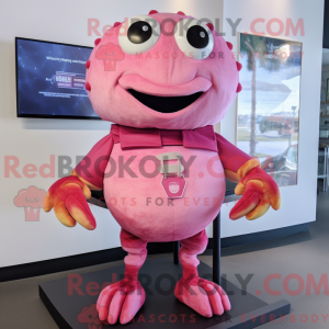 Pink Crab Cakes mascot...