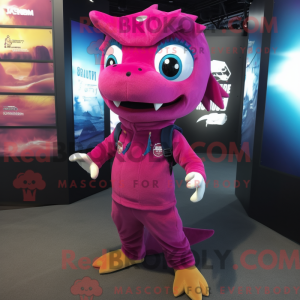 Magenta Barracuda mascot...