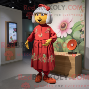 Blomme maskot kostume...