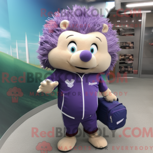 Lavendel Pinnsvin Maskot...