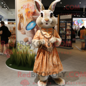 Tan Wild Rabbit mascot...