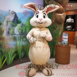 Tan Wild Rabbit mascot...