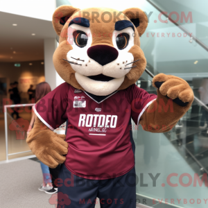 Maroon Mountain Lion mascot...