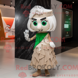 Beige Irish Flag mascot...