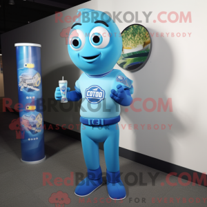 Blue Soda Can mascot...