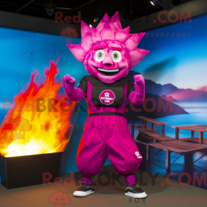 Figura de máscara Magenta...
