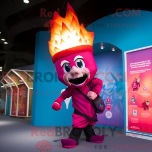 Figura de máscara Magenta...
