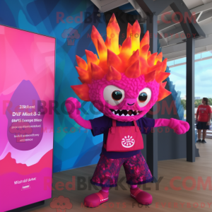 Figura de máscara Magenta...