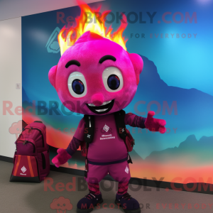 Postava maskota Magenta...