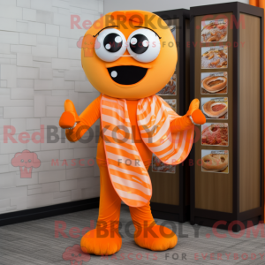 Orange Bagels mascot...