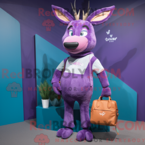 Purple Deer-mascottekostuum...