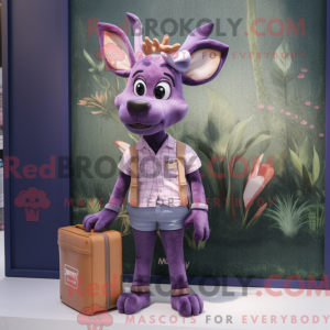 Máscara de veado roxo com...