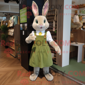 Olive Rabbit Maskottchen...