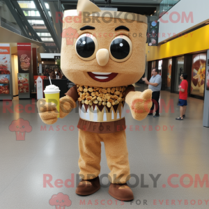 Brown Pop Corn mascot...