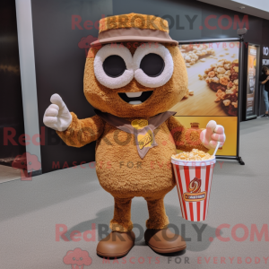 Brown Pop Corn mascot...