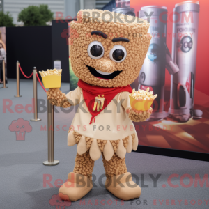 Brown Pop Corn mascot...