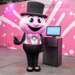 Pink Computer maskot...