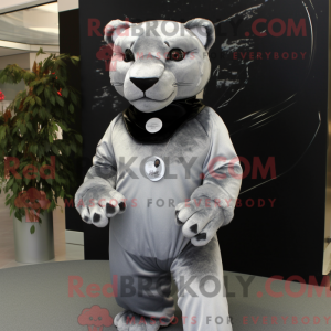 Sølv Panther maskot kostume...