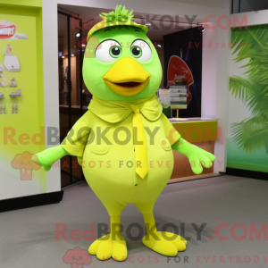 Limegrønn...