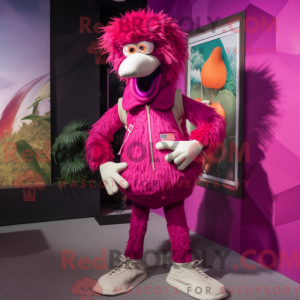 Disfraz de mascota Magenta...