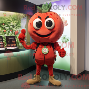 Tan Strawberry maskot...