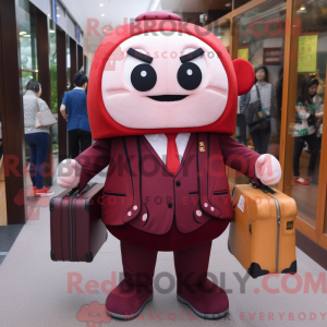 Maroon Dim Sum maskot...