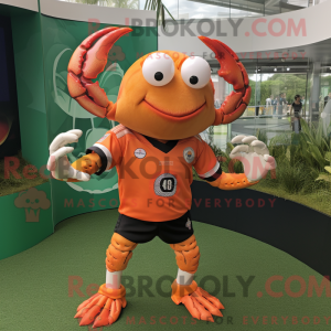 Orange Crab mascot costume...