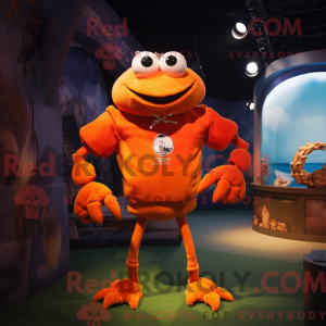 Orange Crab mascot costume...
