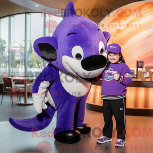 Purple Killer Whale maskot...