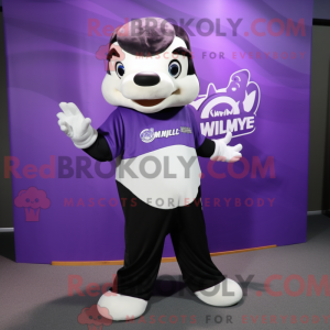 Purple Killer Whale maskot...