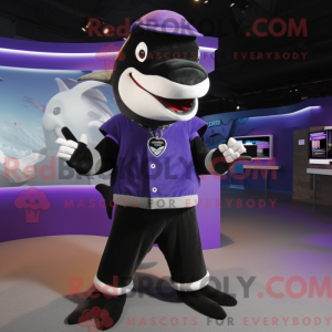 Purple Killer Whale mascot...