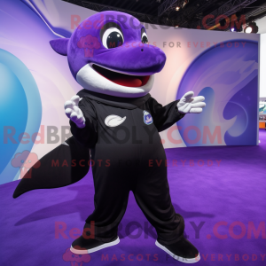 Purple Killer Whale mascot...