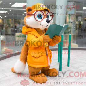 Orange Ferret maskot...