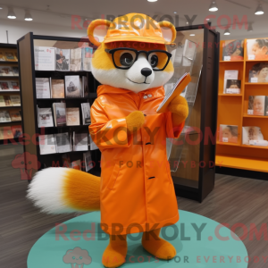 Orange Ferret maskot...