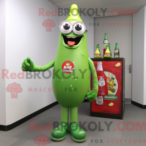 Hellgrüne Flasche Ketchup...