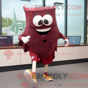 Maroon Ray mascottekostuum...