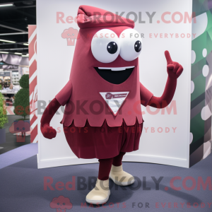 Maroon Ray mascottekostuum...