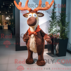 Rust Elk mascottekostuum...