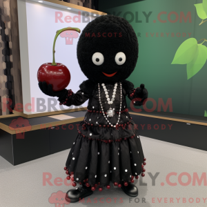 Black Cherry mascot costume...