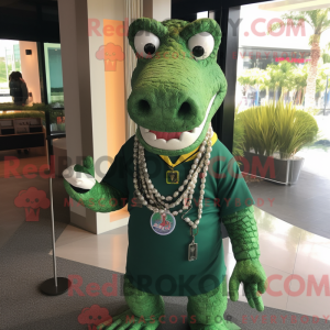 Green Crocodile mascot...