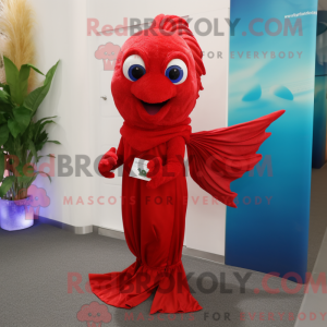 Red Betta Fish mascot...
