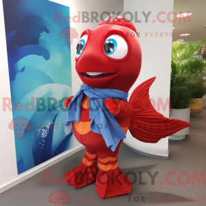 Red Betta Fish mascot...