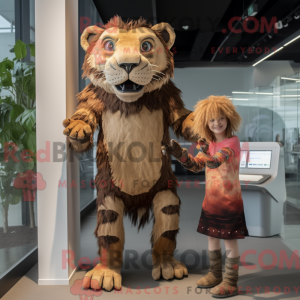 Smilodon Maskottchen Kostüm...