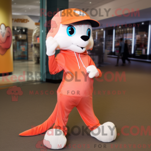 Peach Weasel maskot kostume...